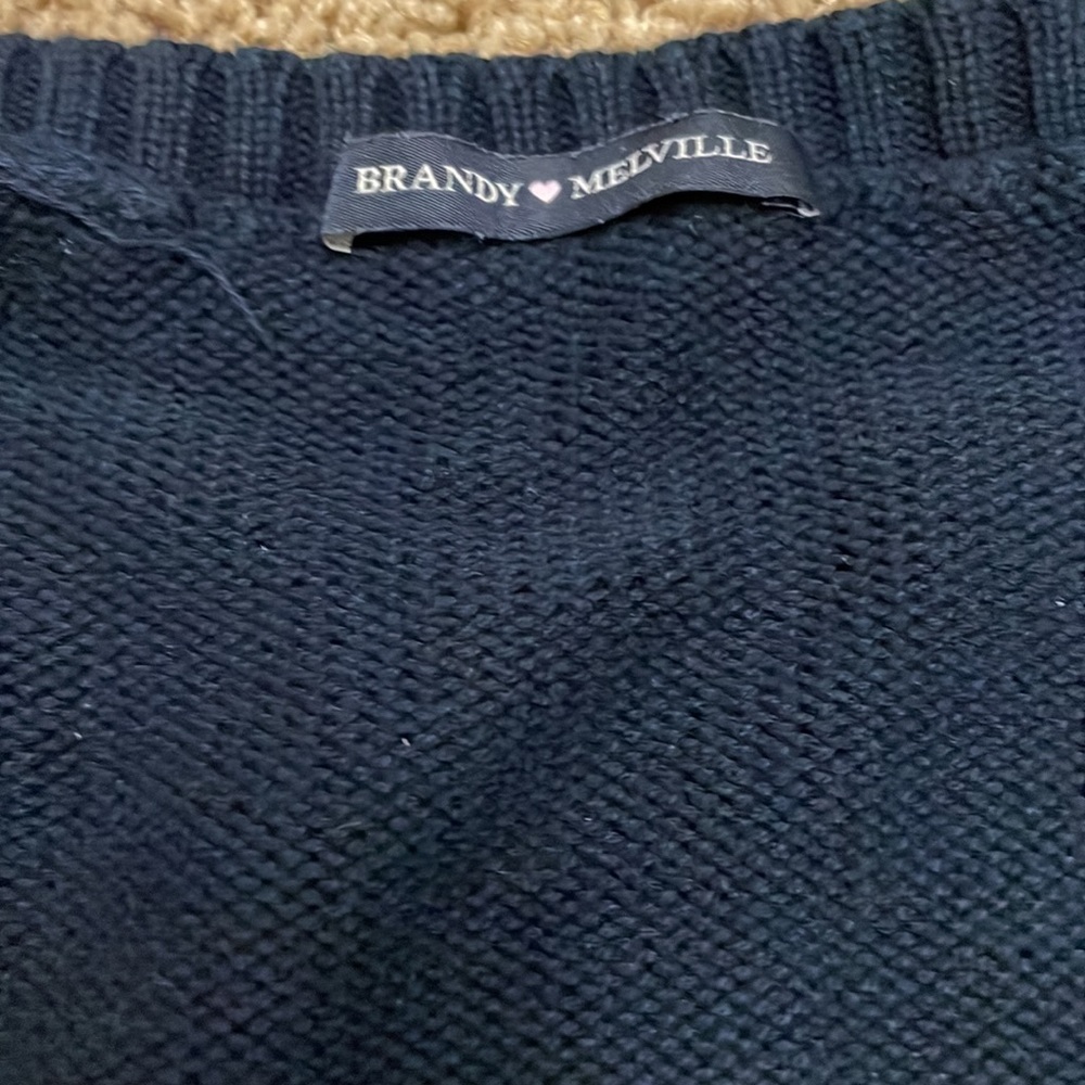 Brandy Melville crop button up sweater - Picture 2 of 6